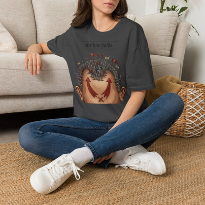 T-Shirt — “The Line Holds” Medieval Battle Graphic Tee