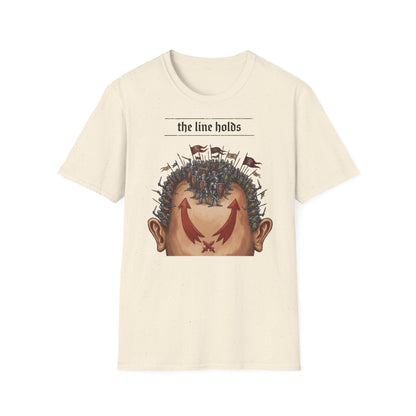 T-Shirt — “The Line Holds” Medieval Battle Graphic Tee
