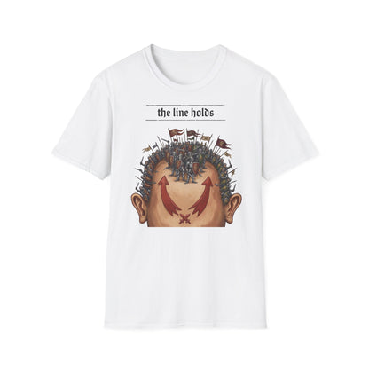 T-Shirt — “The Line Holds” Medieval Battle Graphic Tee