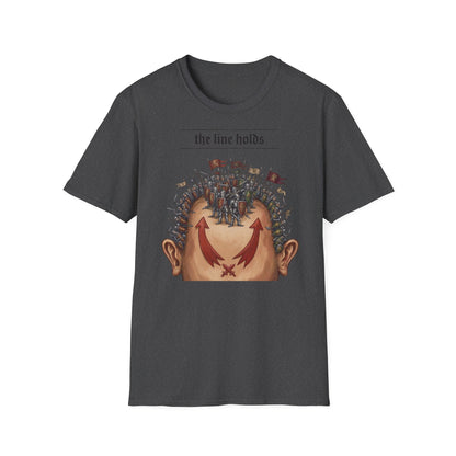 T-Shirt — “The Line Holds” Medieval Battle Graphic Tee