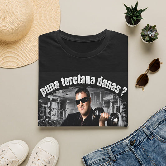 Copy of Copy of Gym Humor T-Shirt — "Puna teretana danas?" Workout Meme Tee