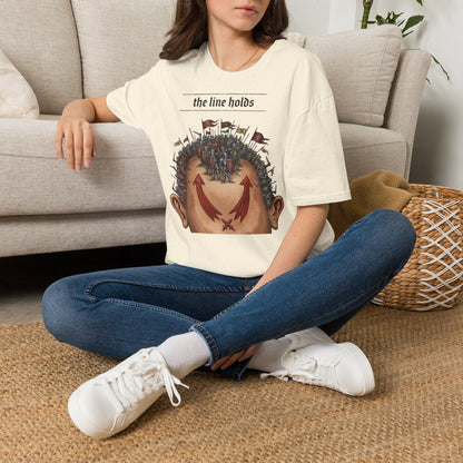 T-Shirt — “The Line Holds” Medieval Battle Graphic Tee