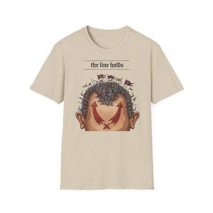 T-Shirt — “The Line Holds” Medieval Battle Graphic Tee